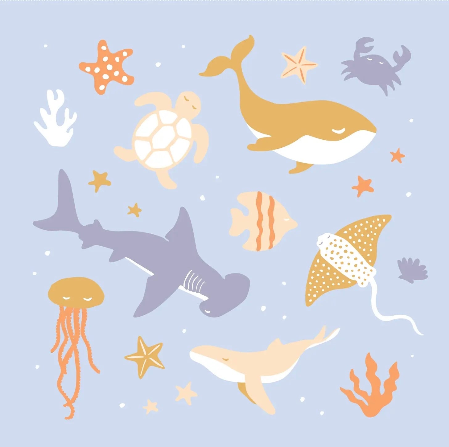 ocean creatures blanket