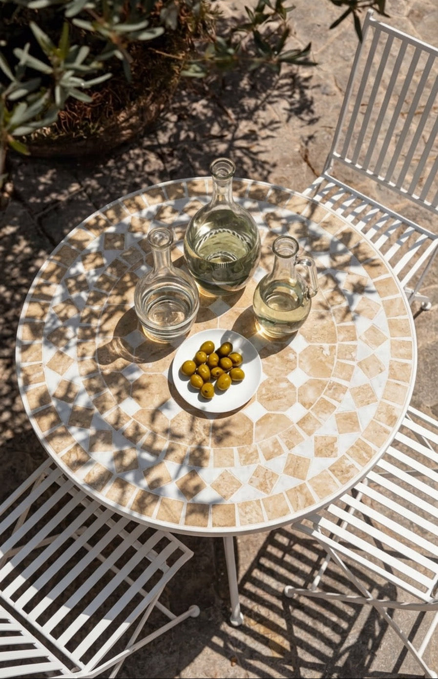 almalfi sand bistro table 70cm