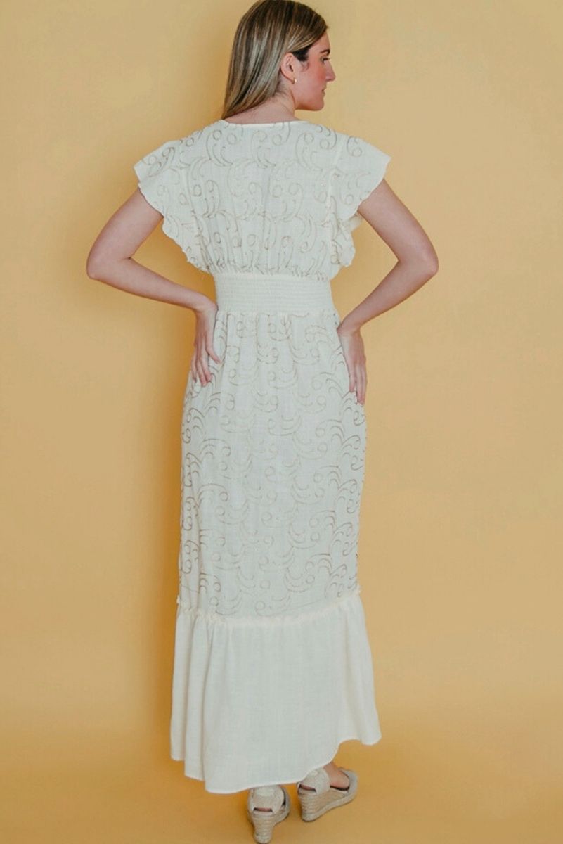 greta long cotton dress