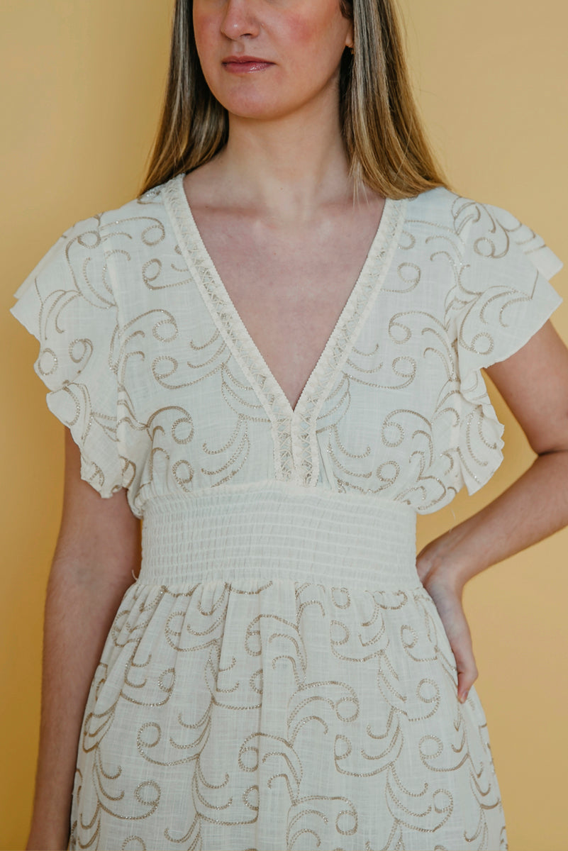 greta long cotton dress