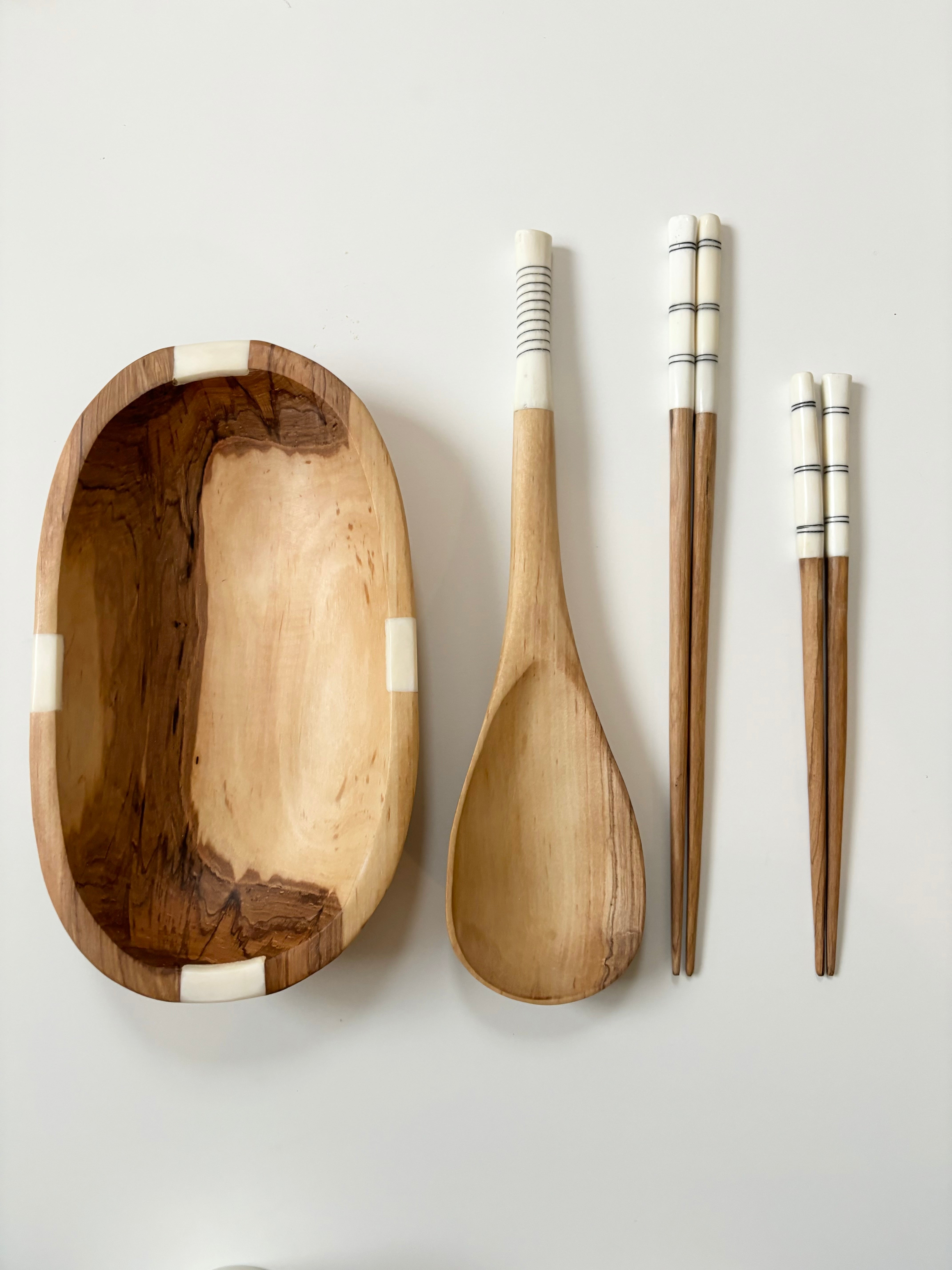 olive wood cutlery