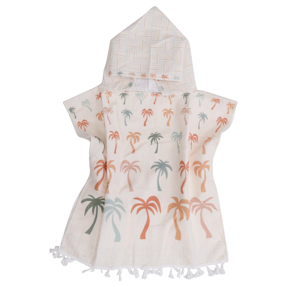 towel poncho palm row