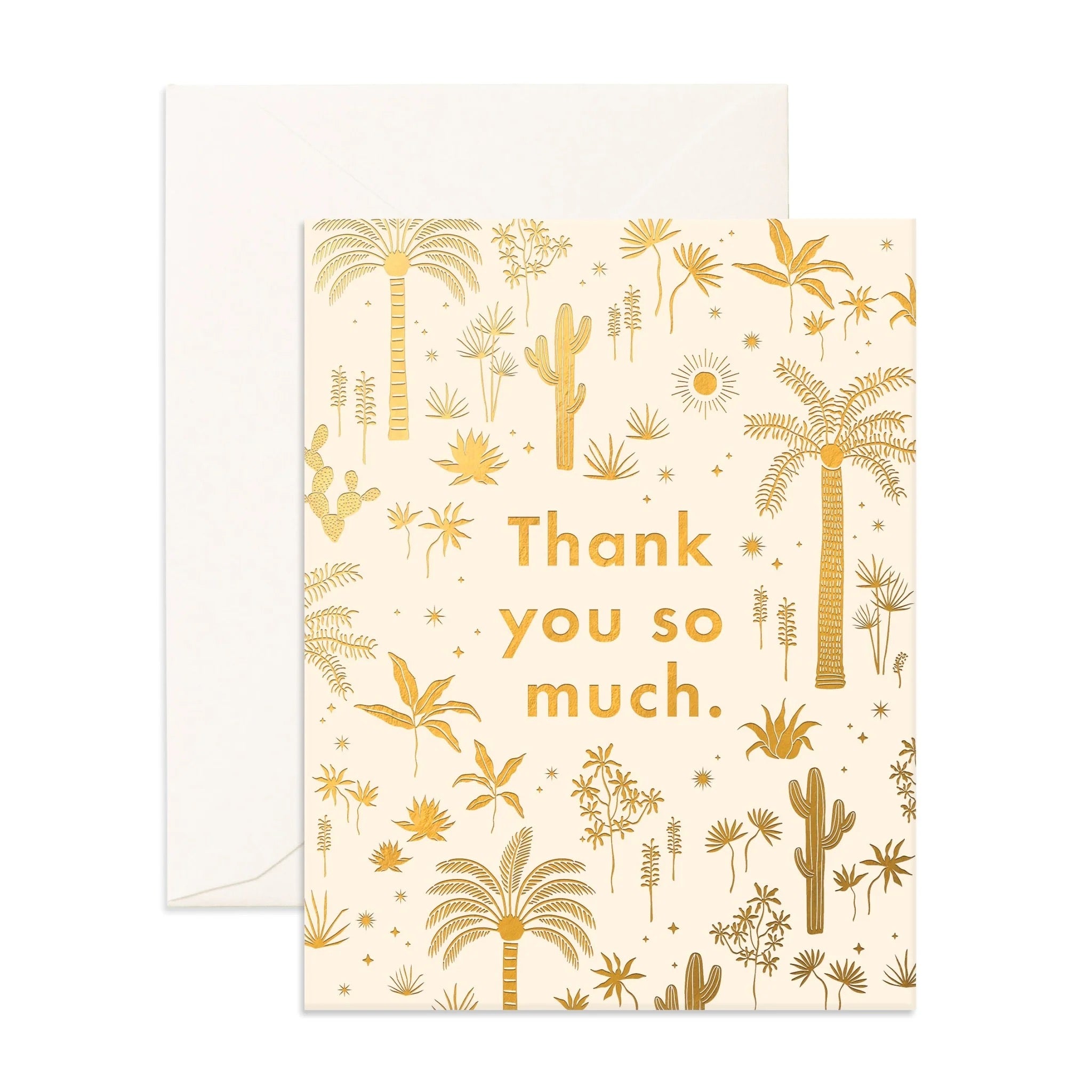 thank you desert palm greeting card
