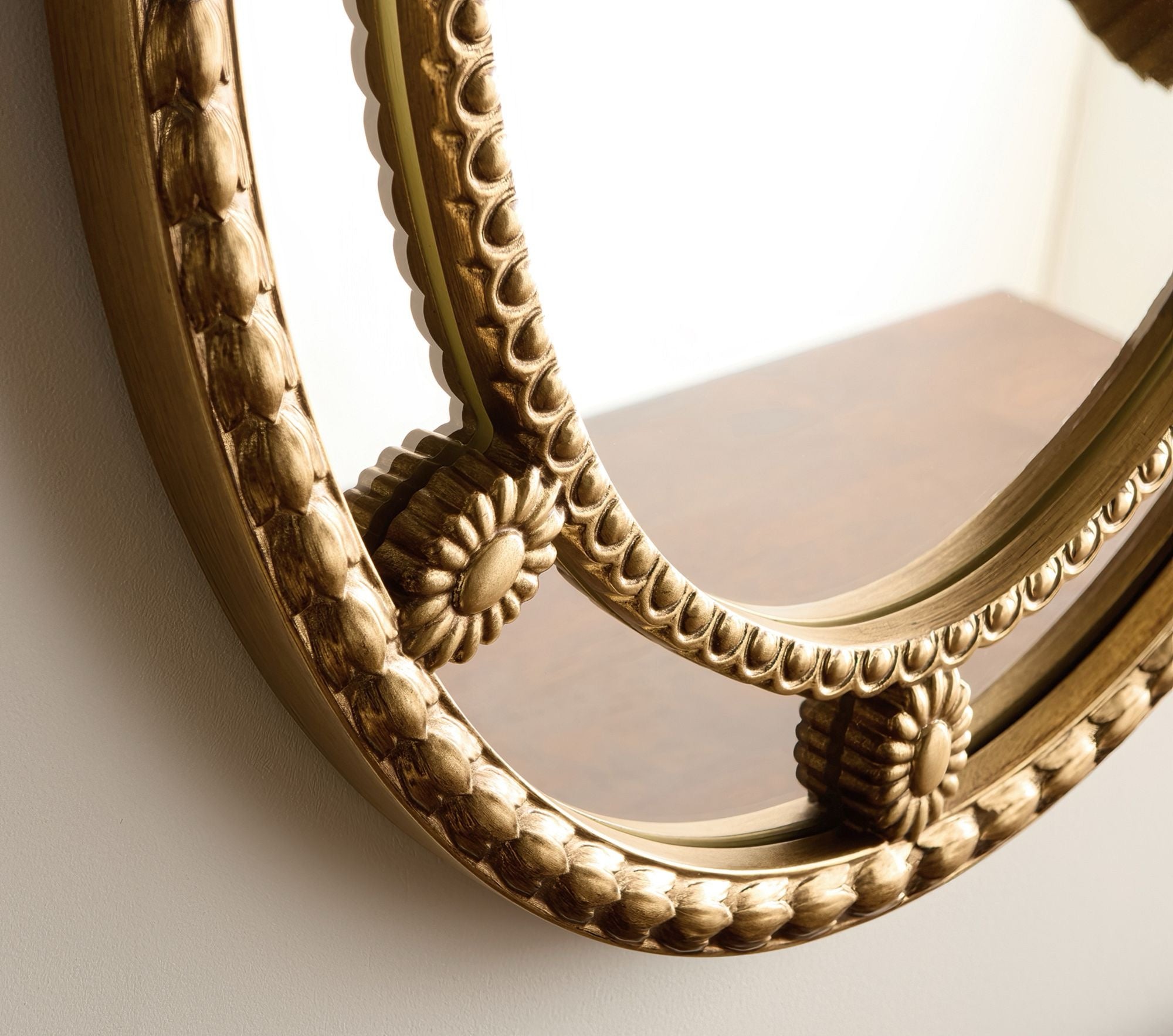 chris loves julia oval tulip mirror