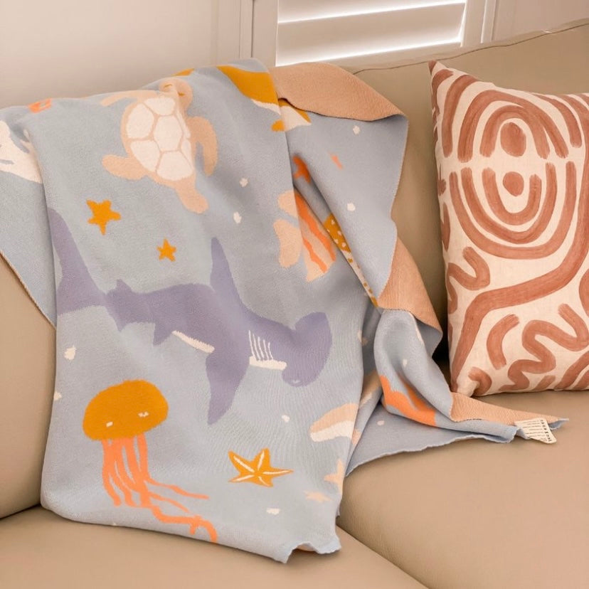 ocean creatures blanket