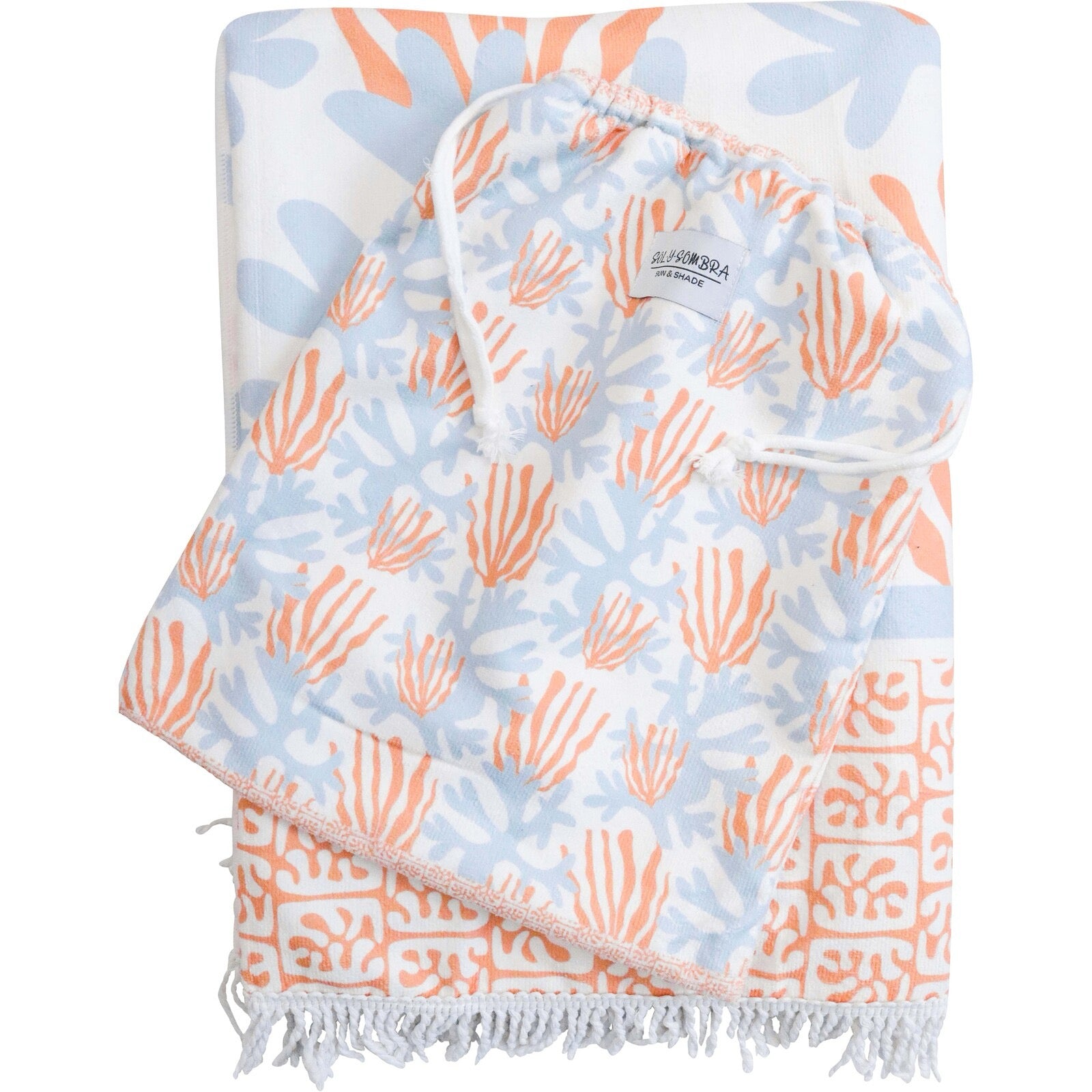 xl beach towel coral