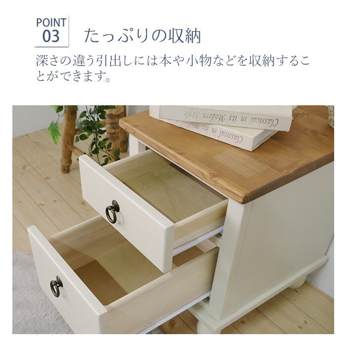 lavender country side table