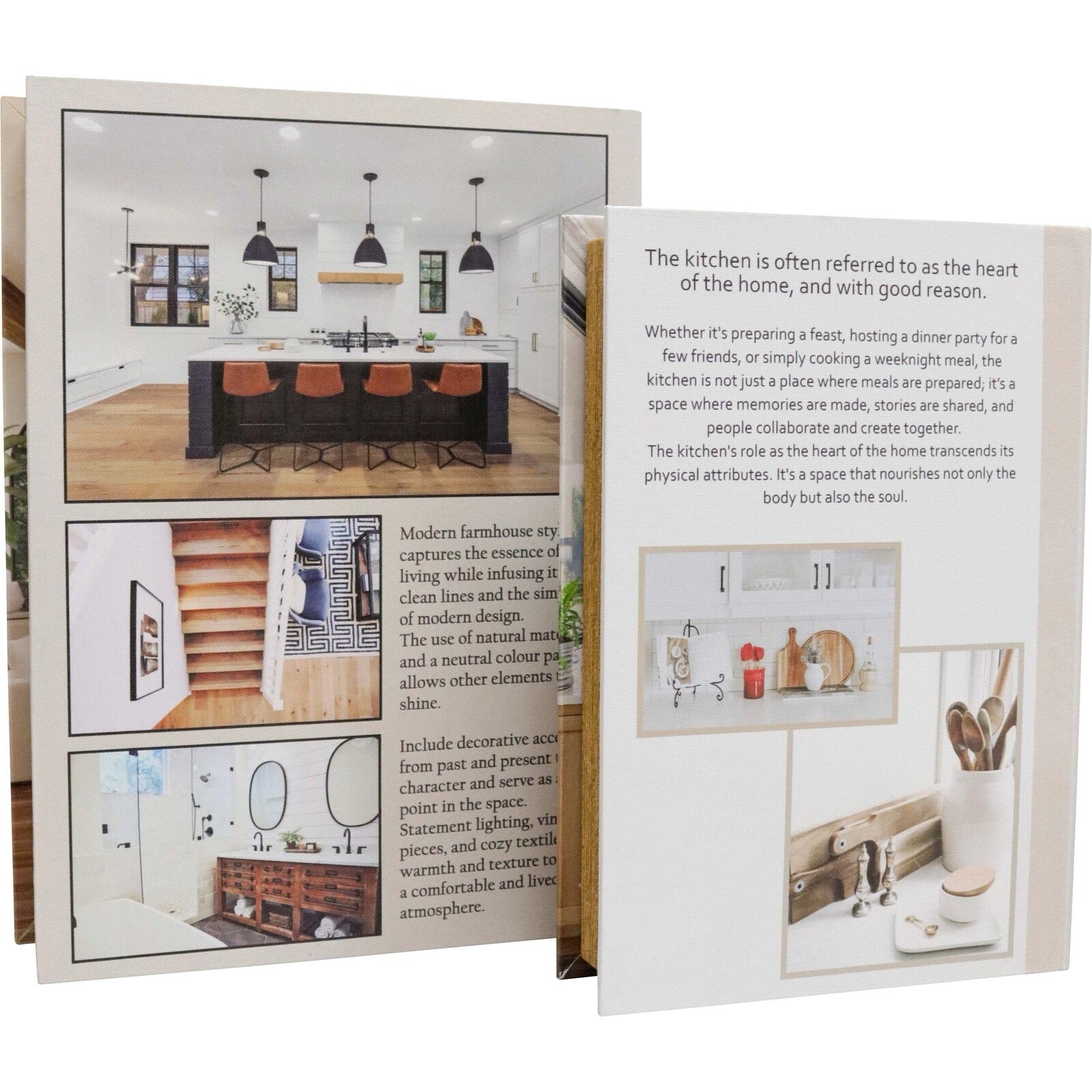 book box s/2 lrg rustic home