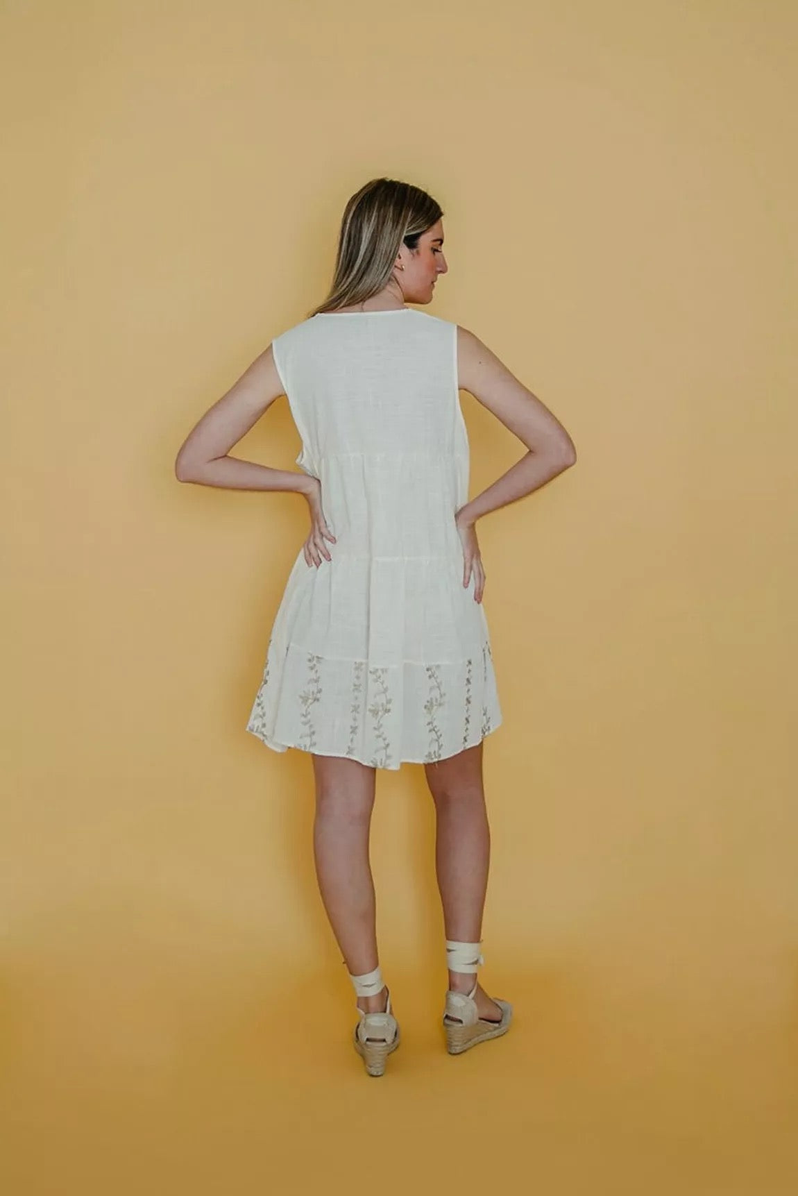 nicole short cotton dress