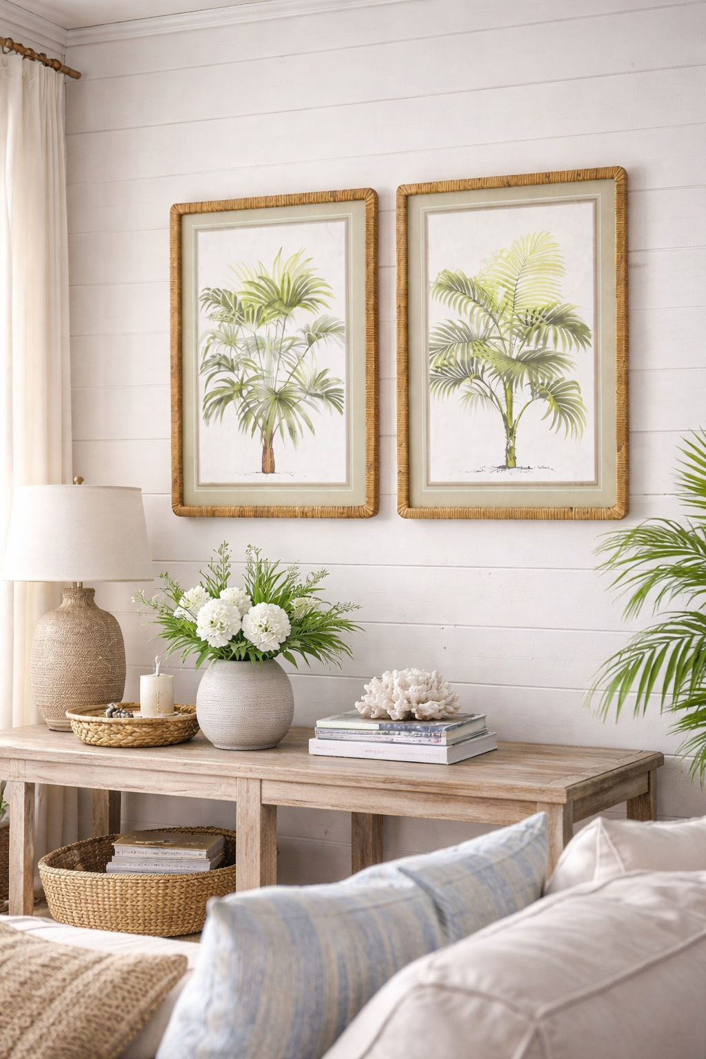 palms vintage framed print