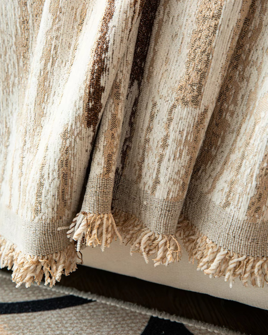 natural stripe sofa cover