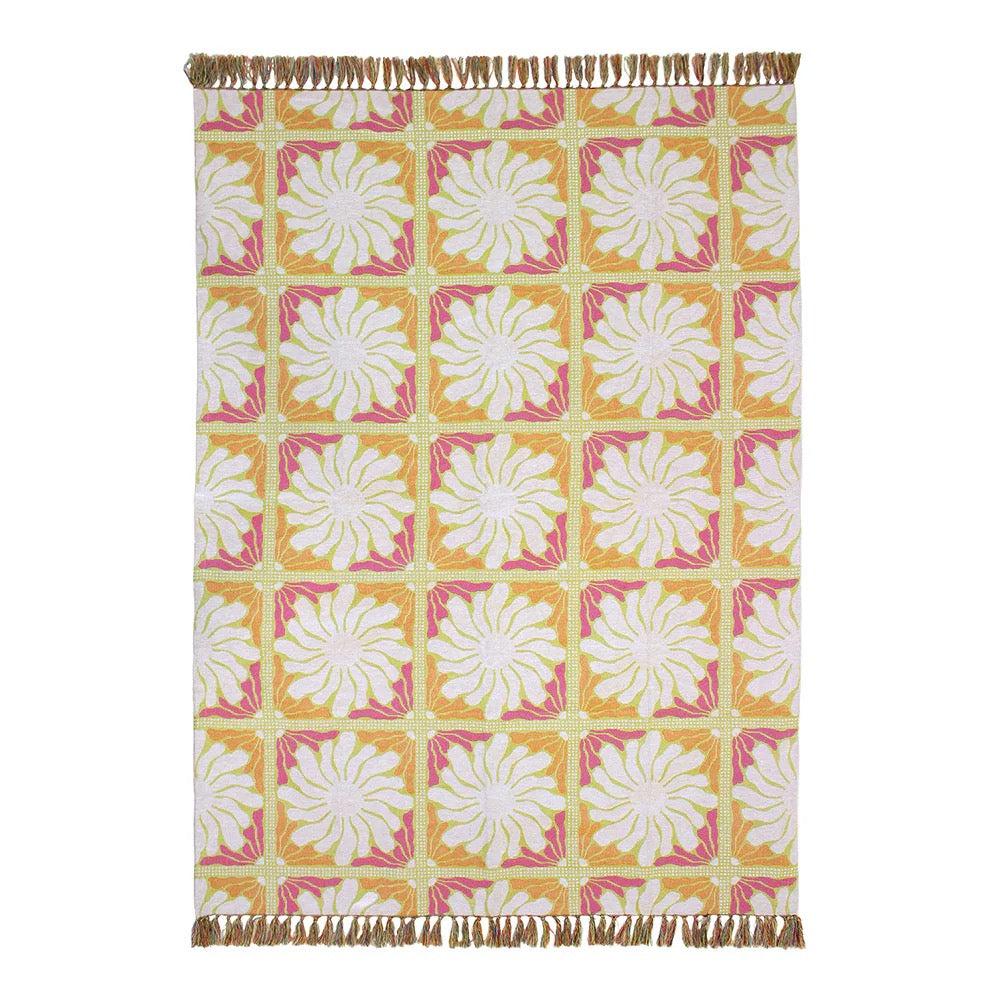 zinnia throw blanket - sorbet