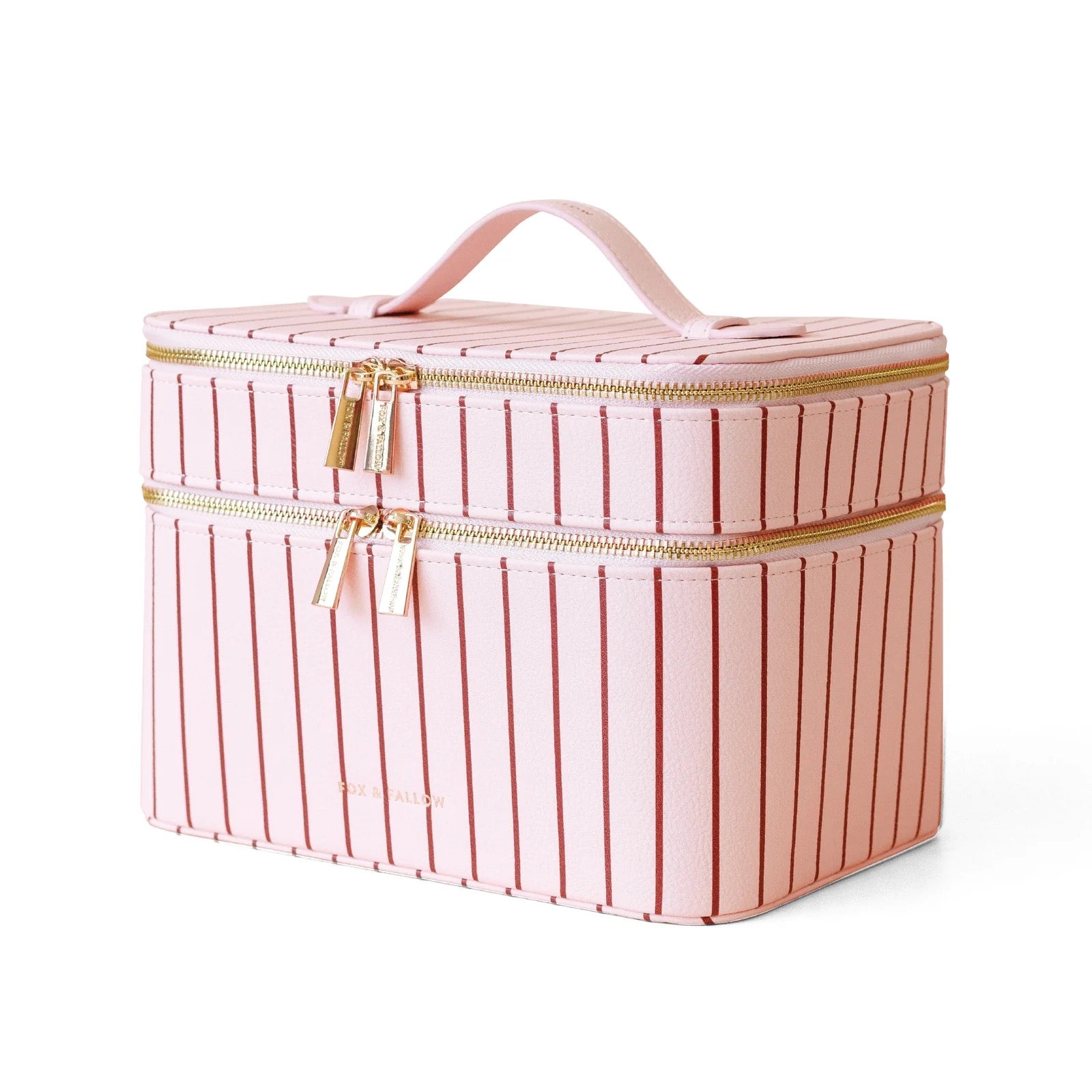 merlot pinstripe vanity case