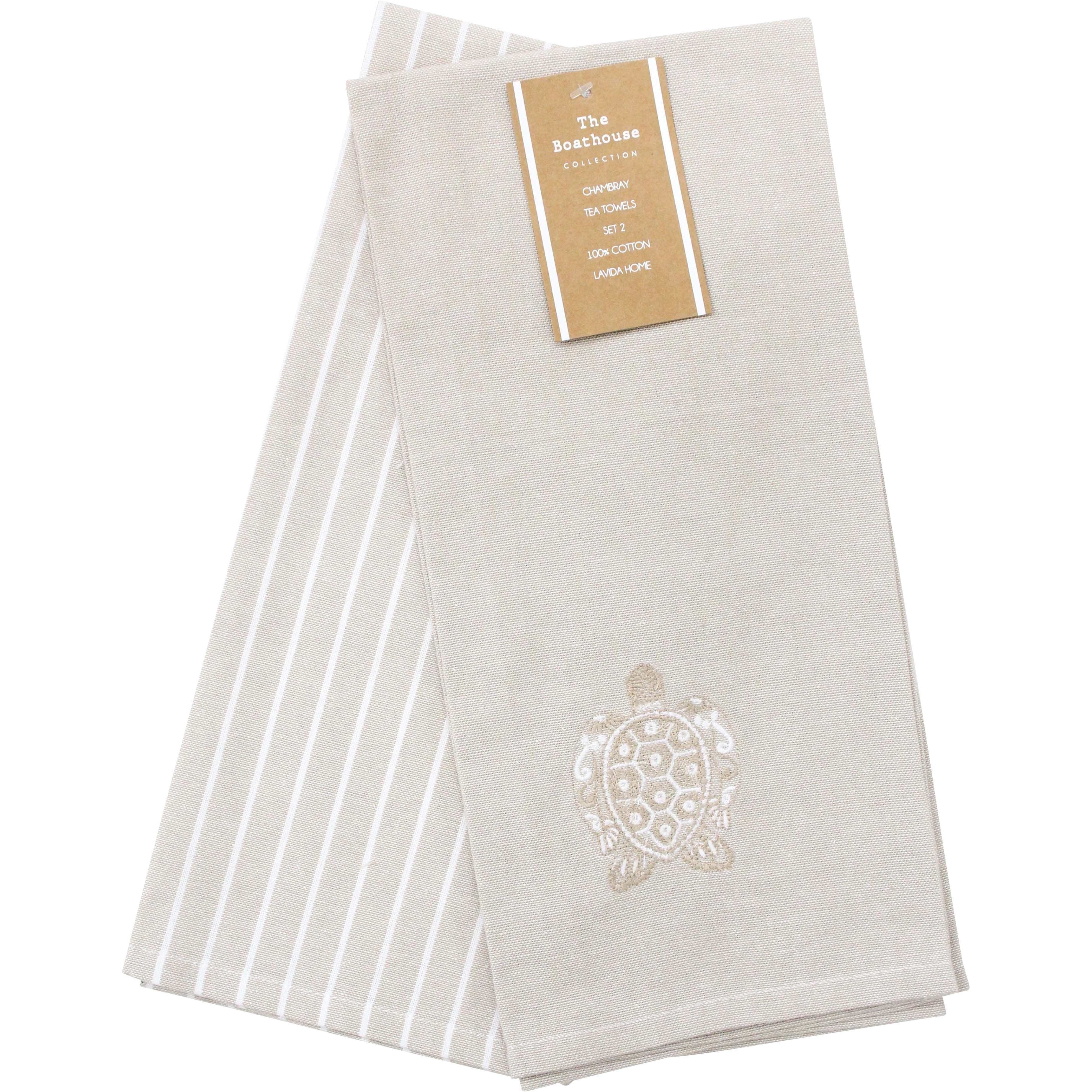 island tea towel 2/set