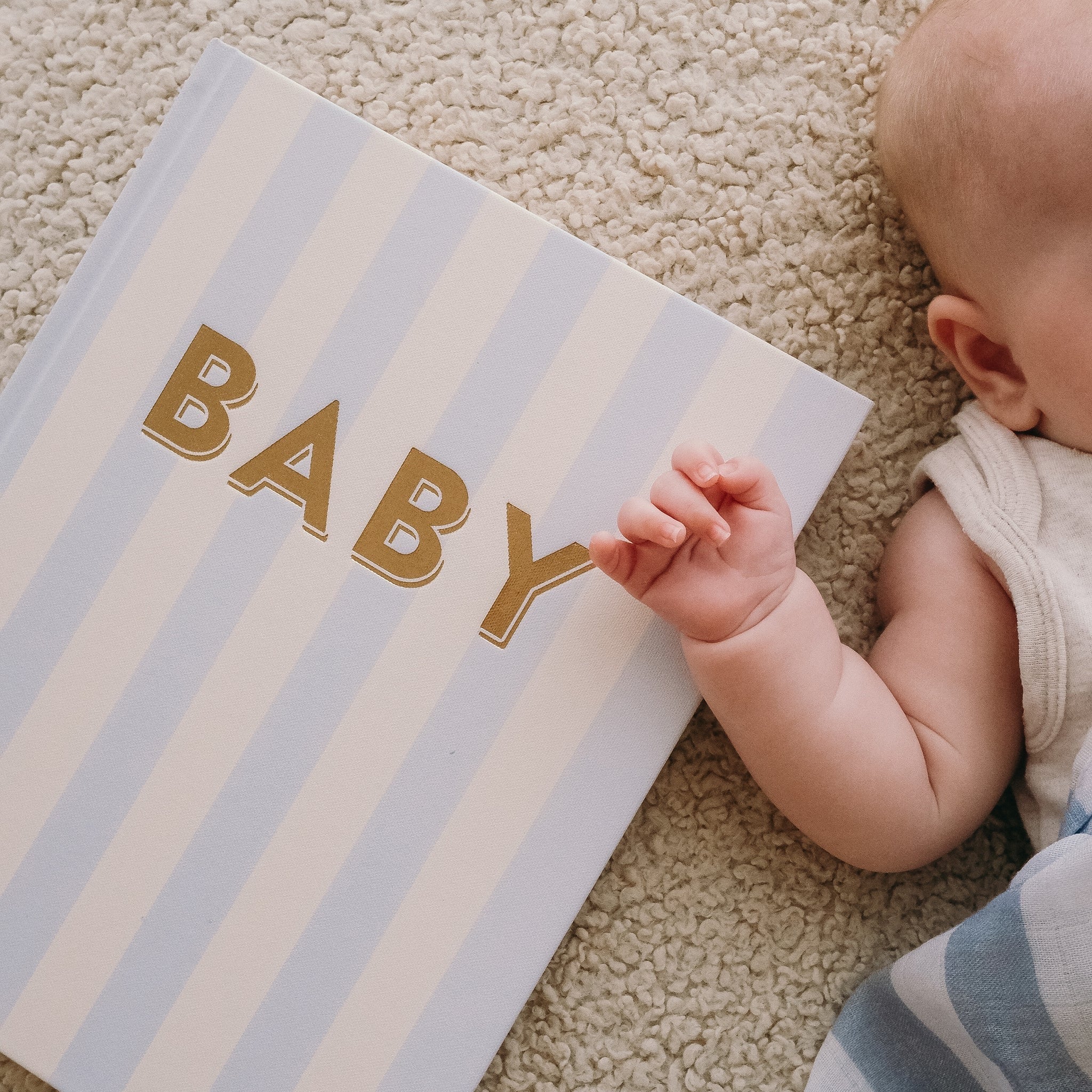 Baby Book - Cloud Stripe