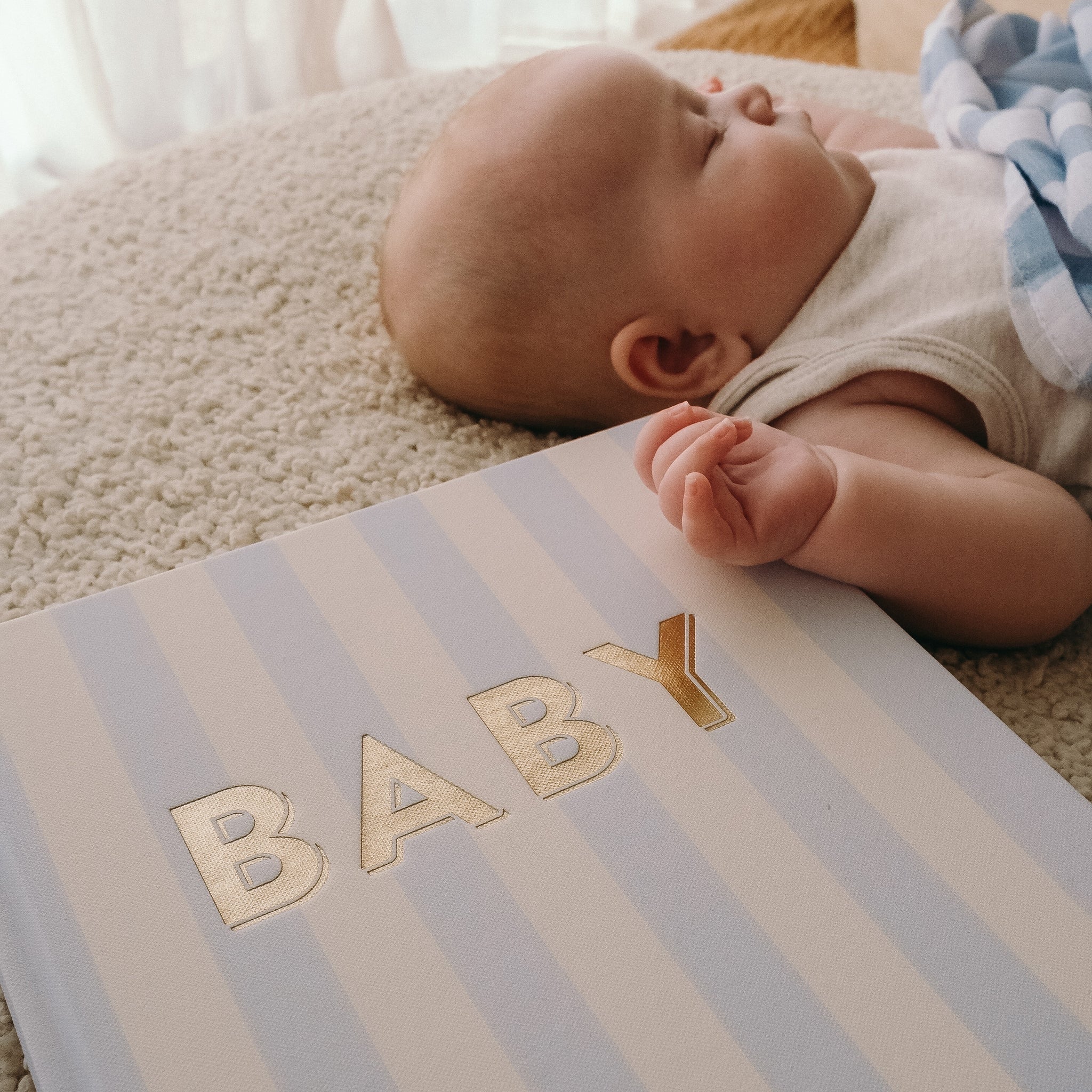 Baby Book - Cloud Stripe