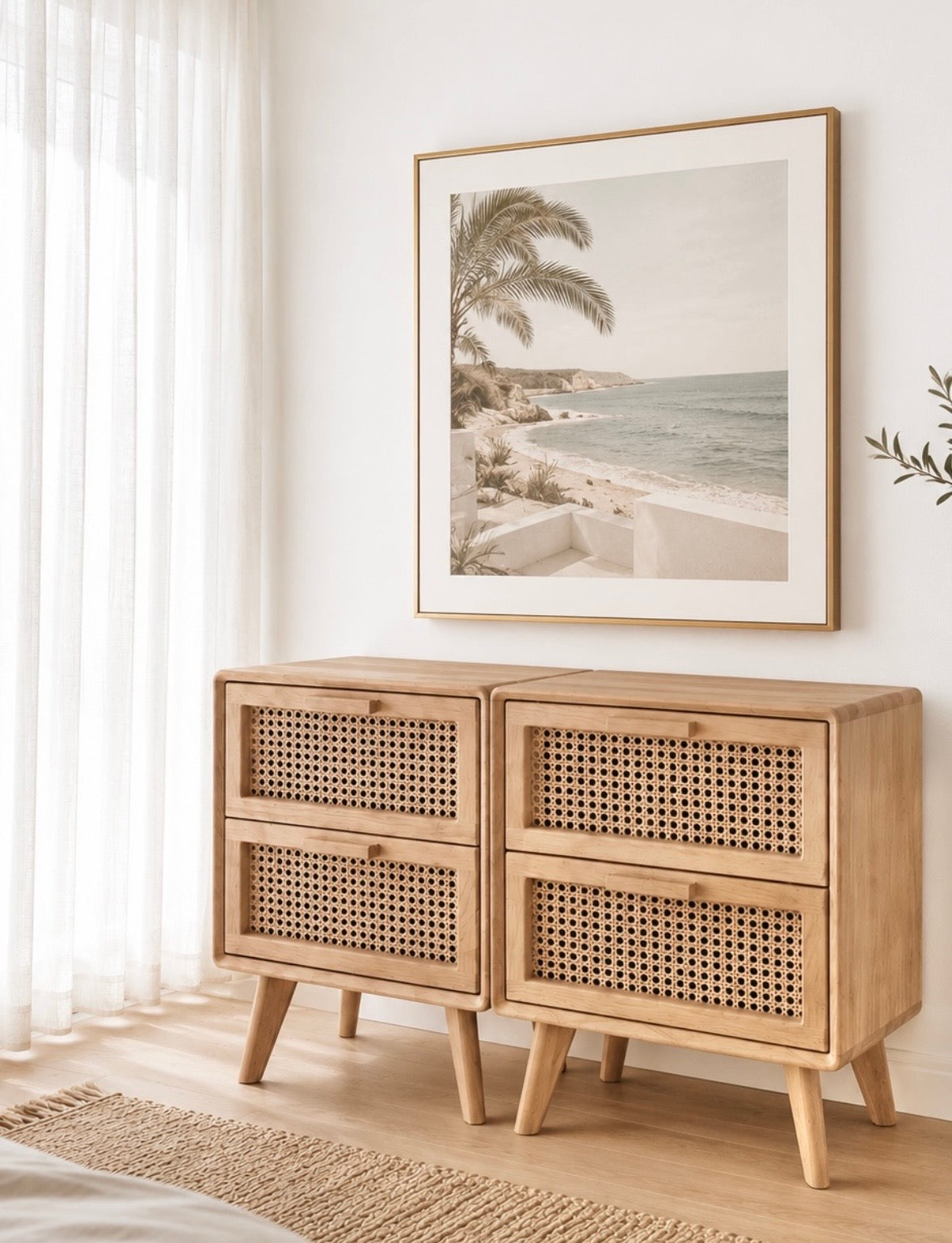 natural wood cabinet