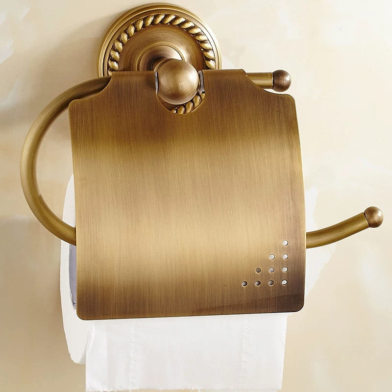 copper toilet paper holder