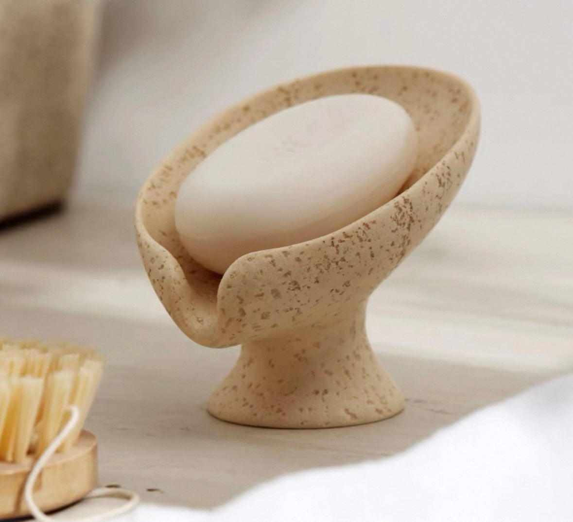 sand soap dish
