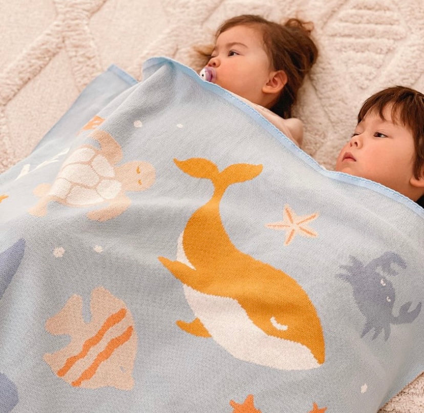 ocean creatures blanket