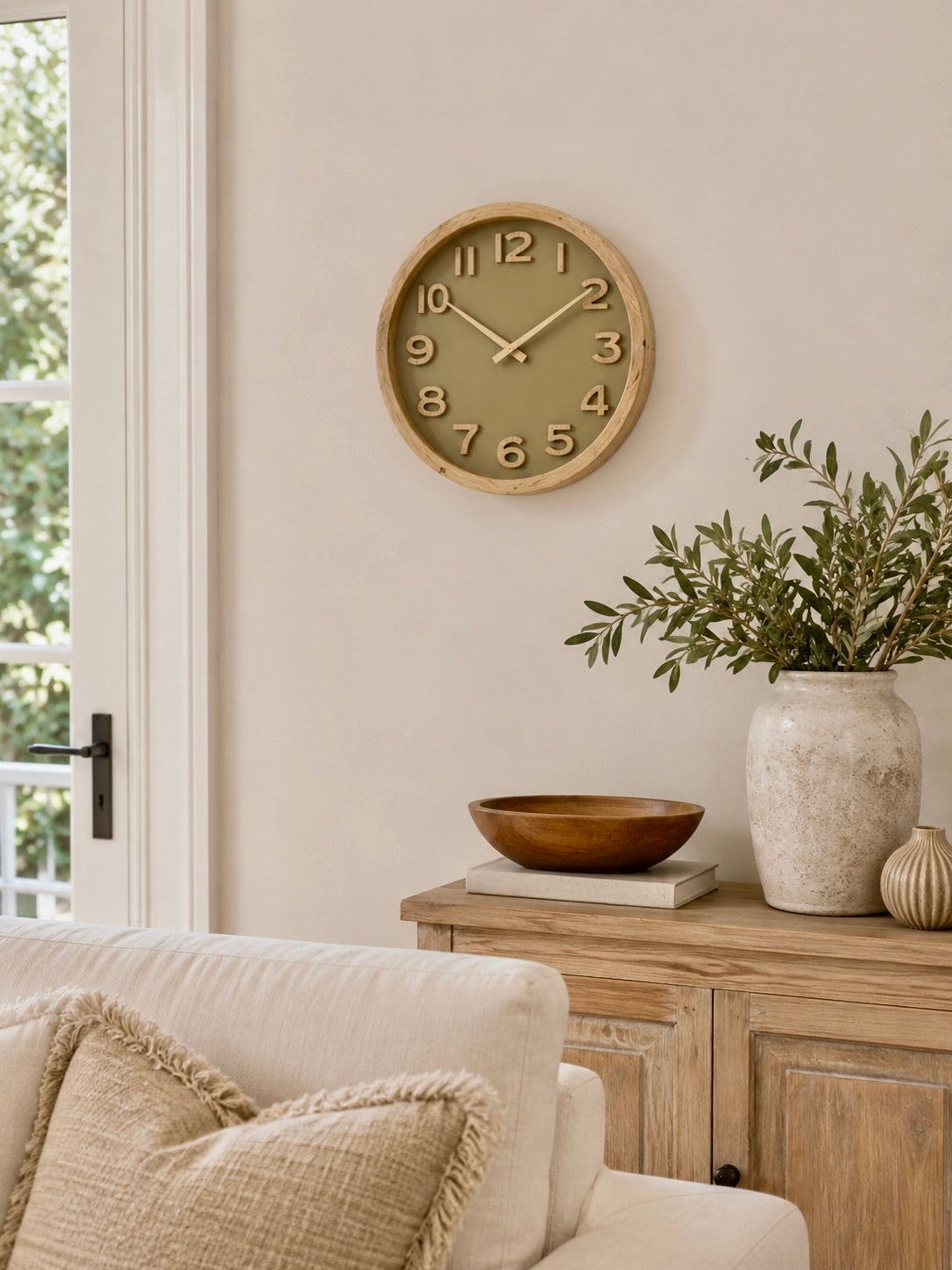 cedric wood olive clock