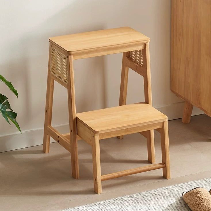 rattan step stool