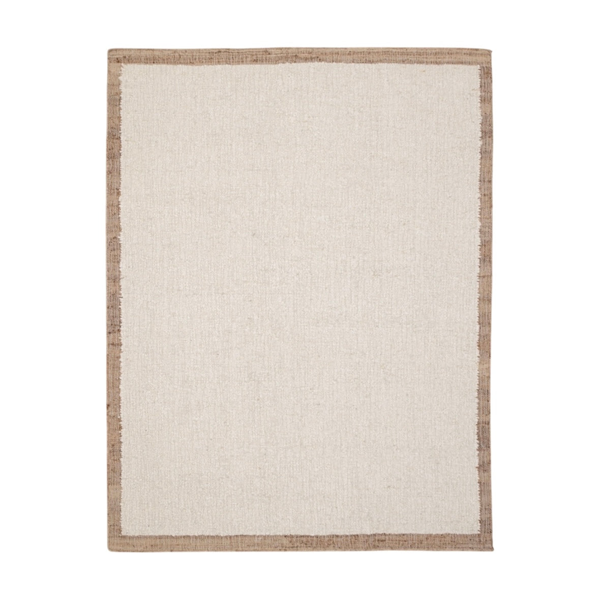 natural jute wool rug 120×180cm