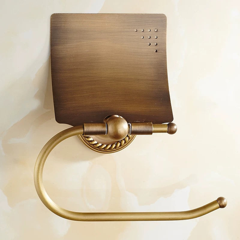 copper toilet paper holder