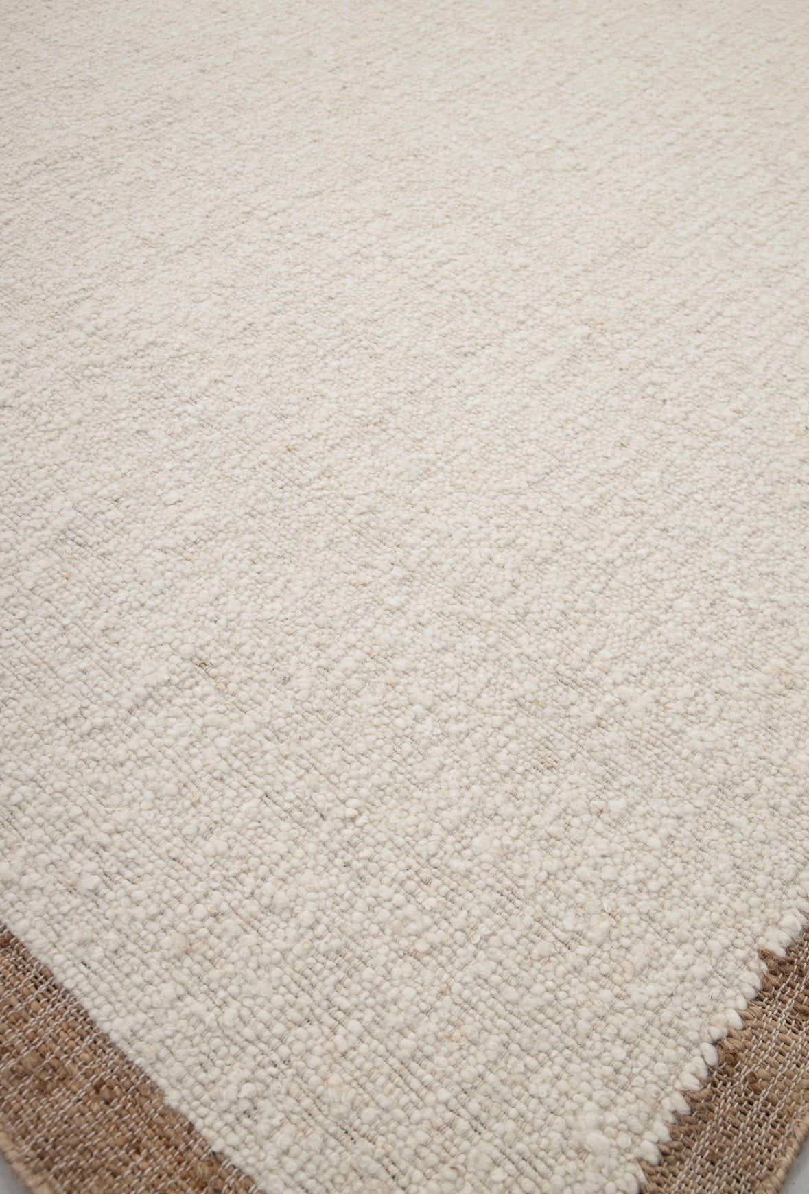 natural jute wool rug 120×180cm