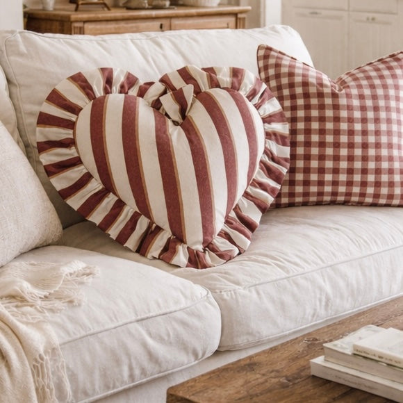 bonny heart cotton cushion