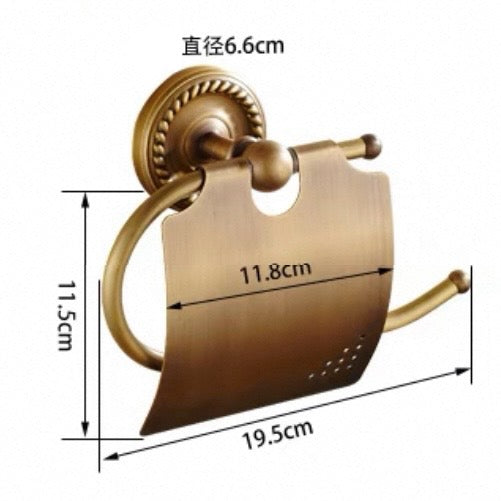 copper toilet paper holder