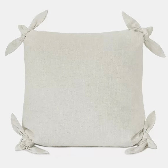 ribbon cotton linen cushion cover