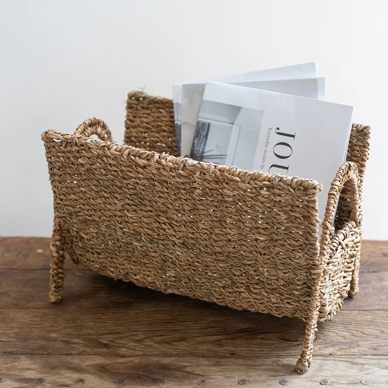 seagrass magazine basket