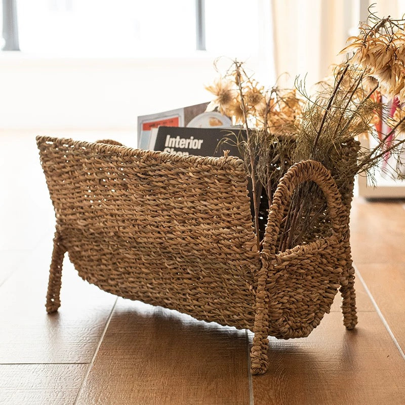 seagrass magazine basket