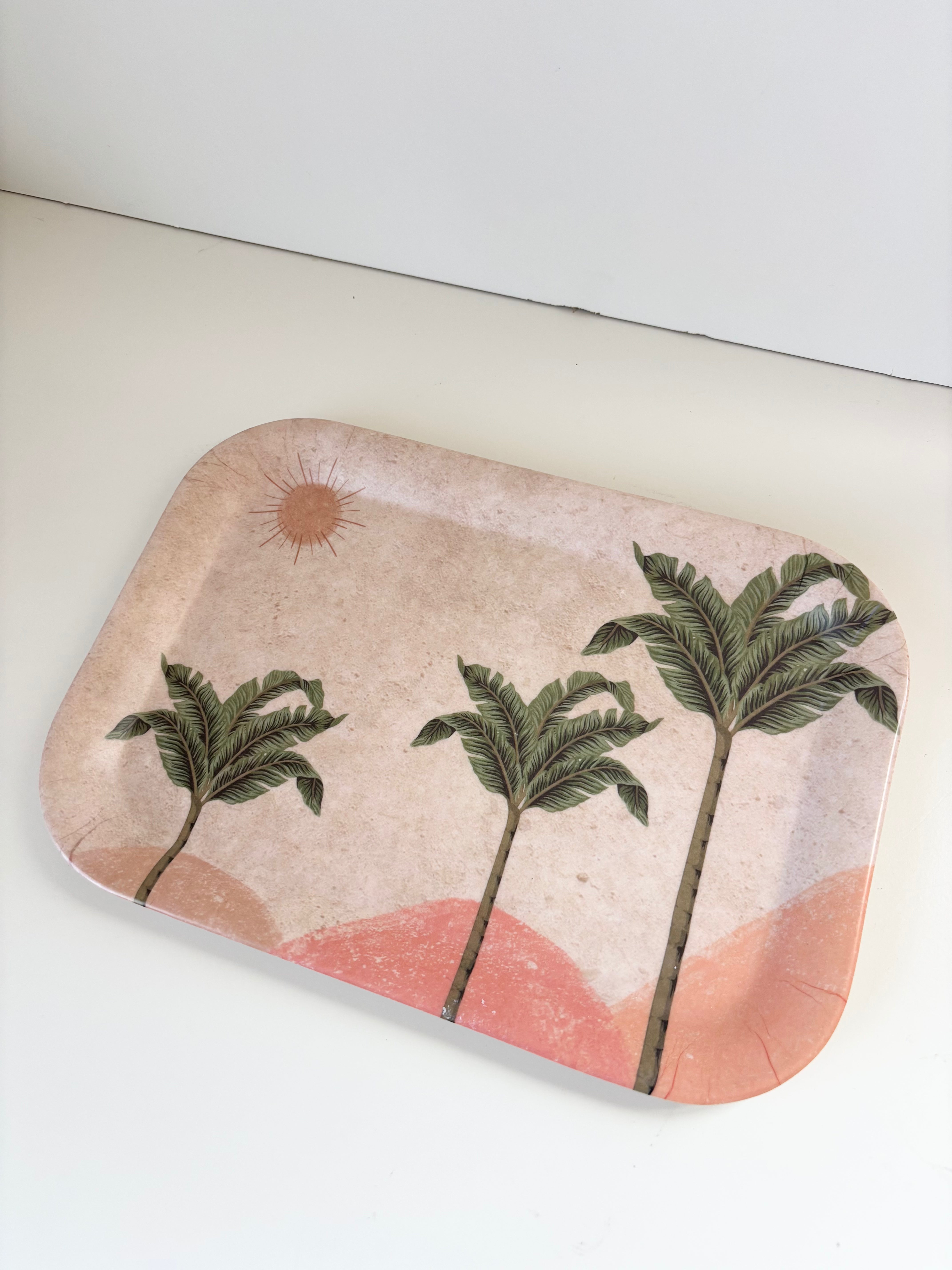 tray rect havana palm