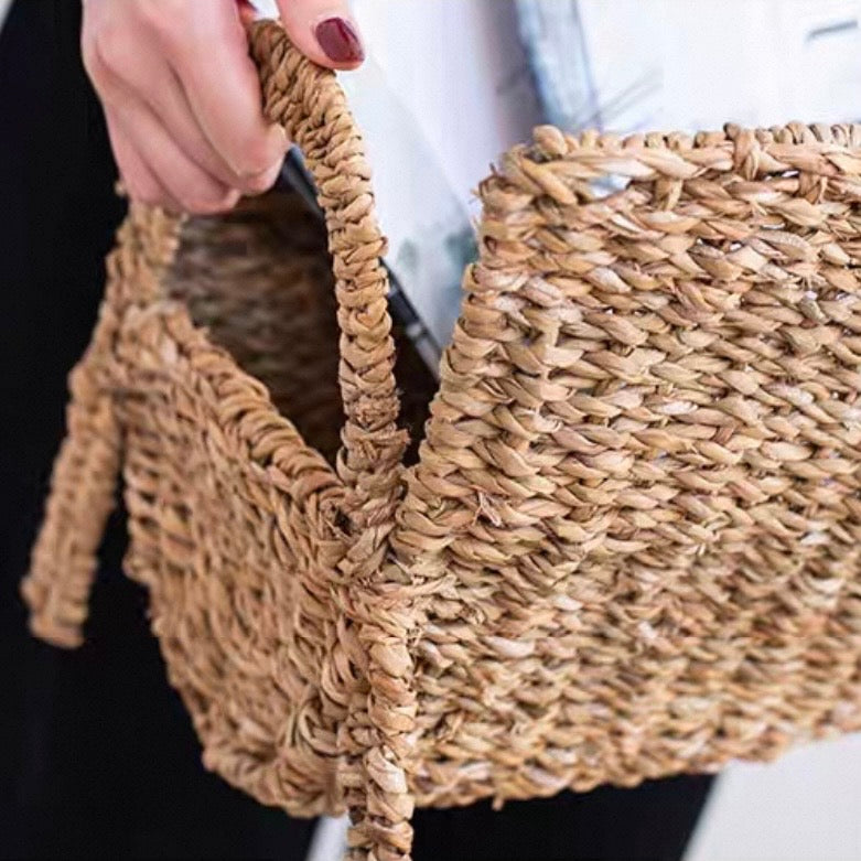 seagrass magazine basket