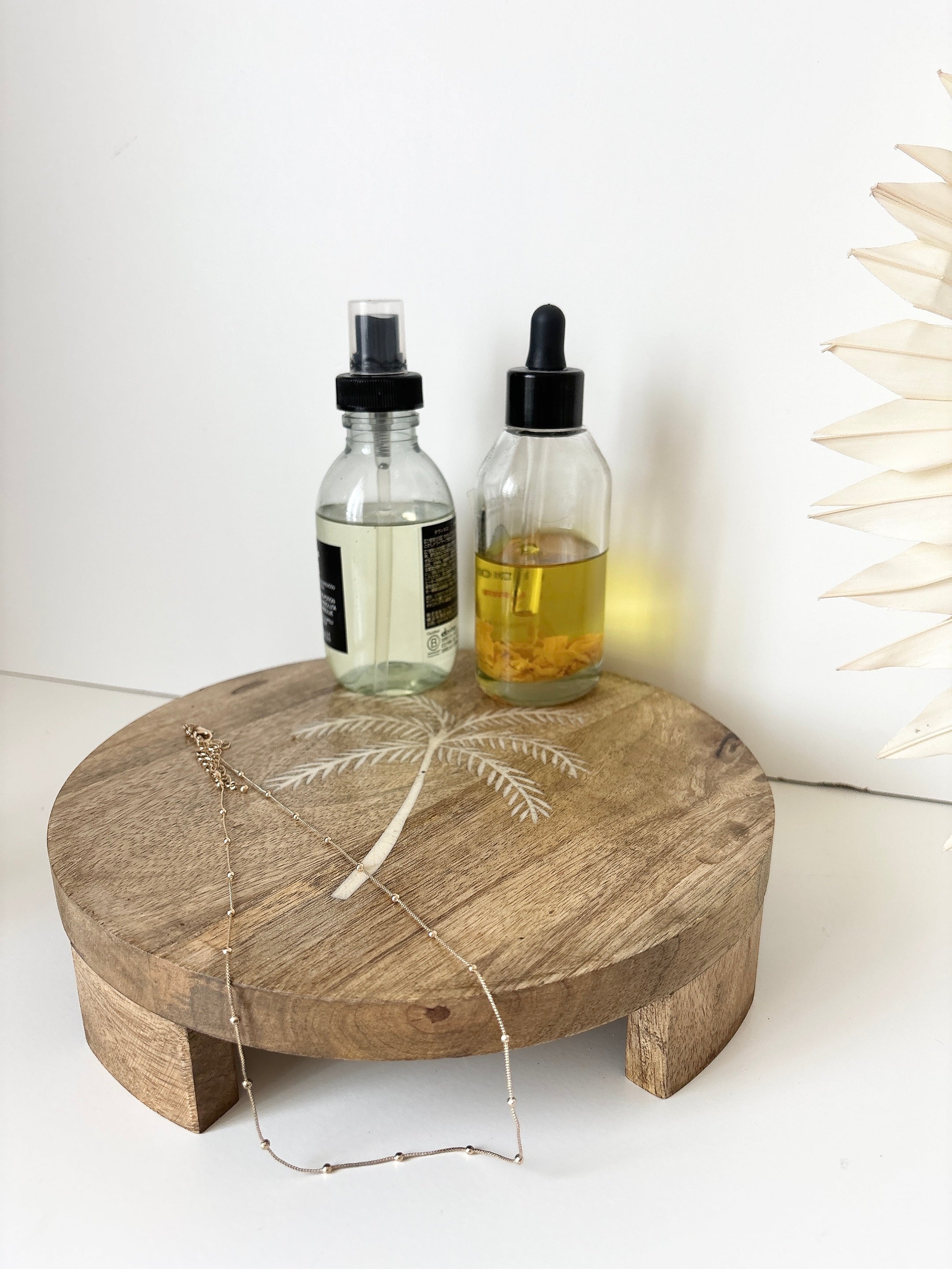 tropic wood inlay footed board