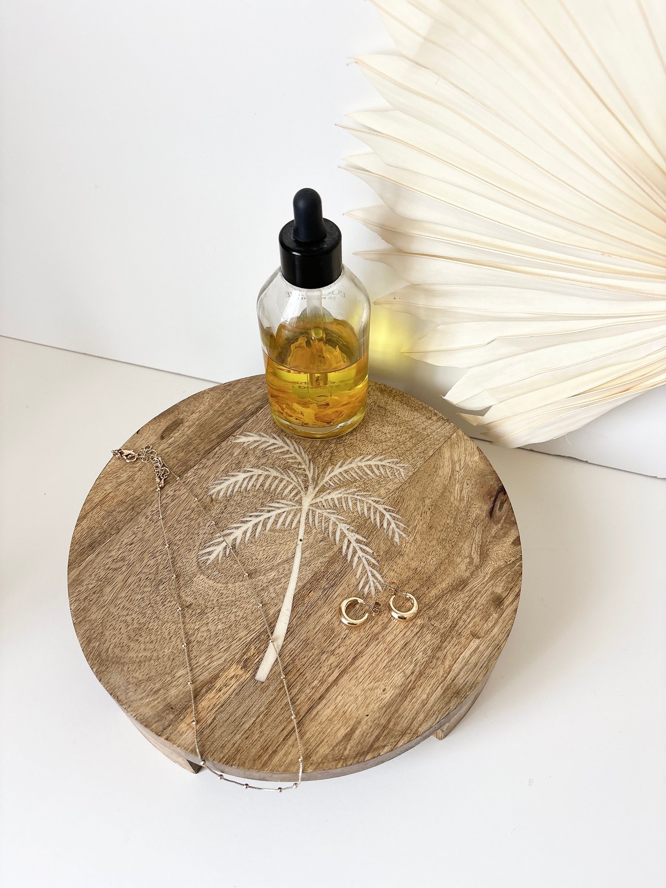 tropic wood inlay footed board