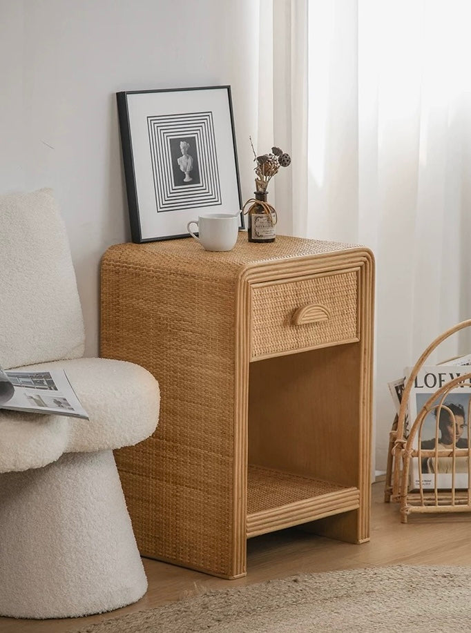 rattan retro rack