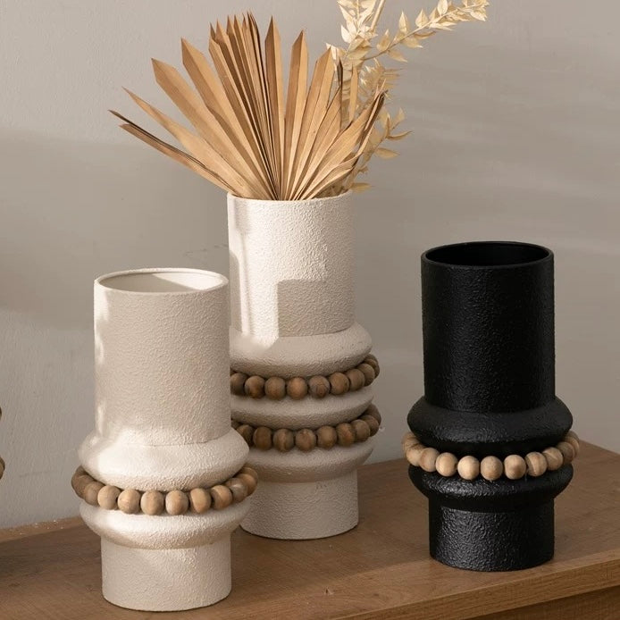 freya beaded vase
