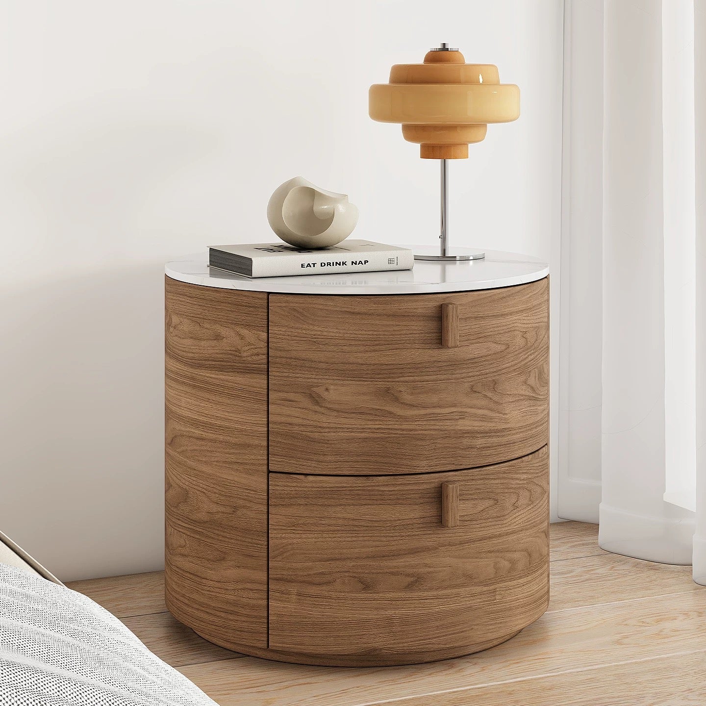 marble round modern cabinet