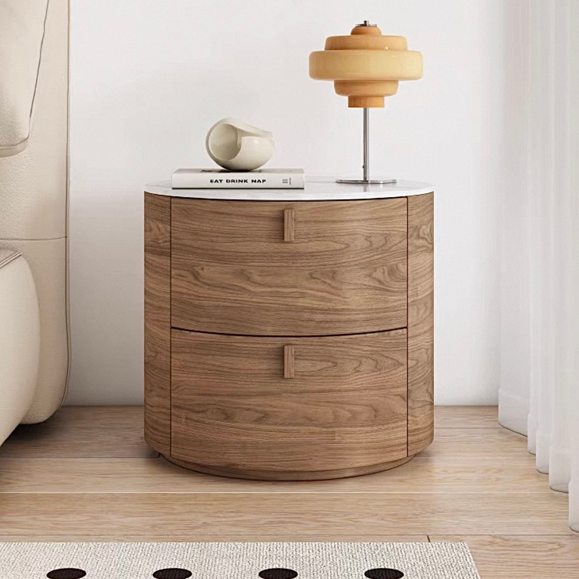 marble round modern cabinet