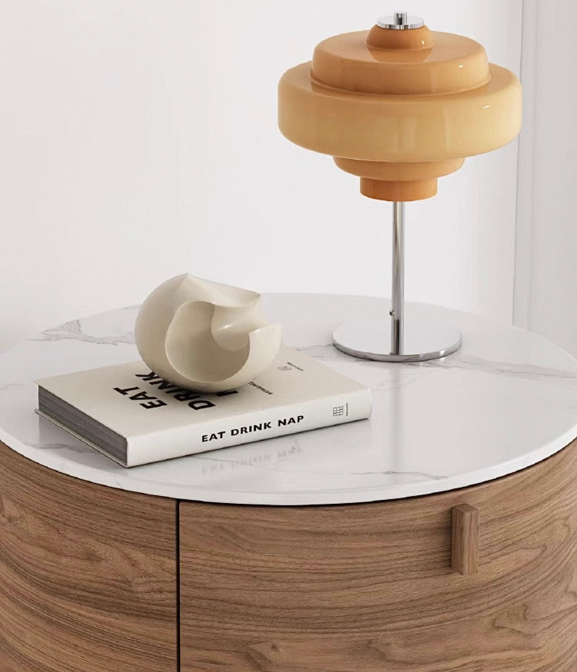 marble round modern cabinet