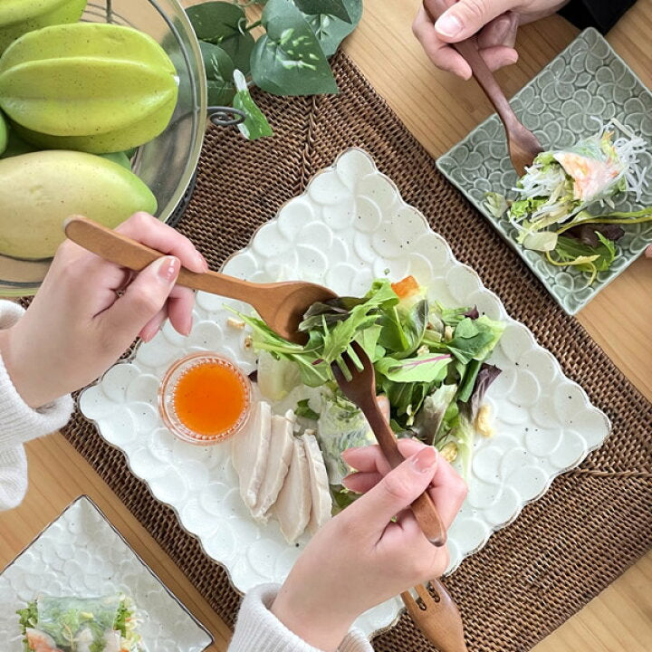 plumeria square plate