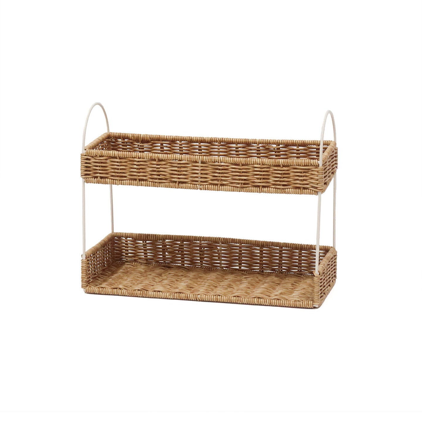 rattan iron spice rack