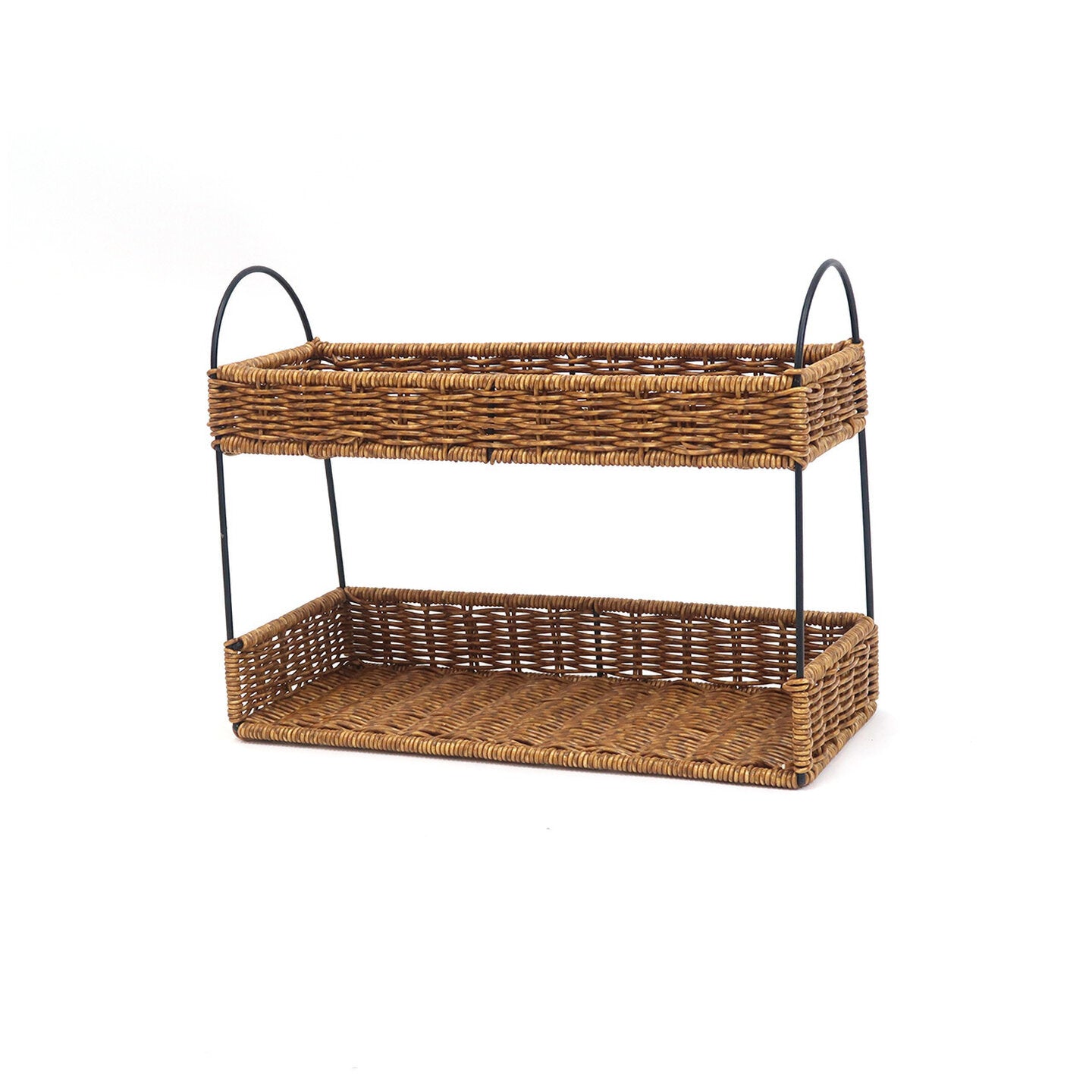 rattan iron spice rack