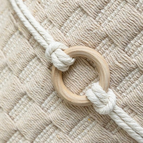 rope wooden ring cushion