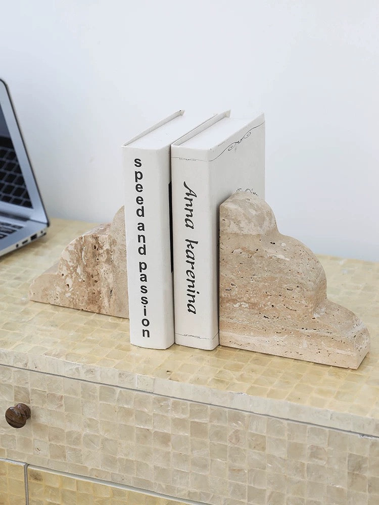 Europe travertine bookend
