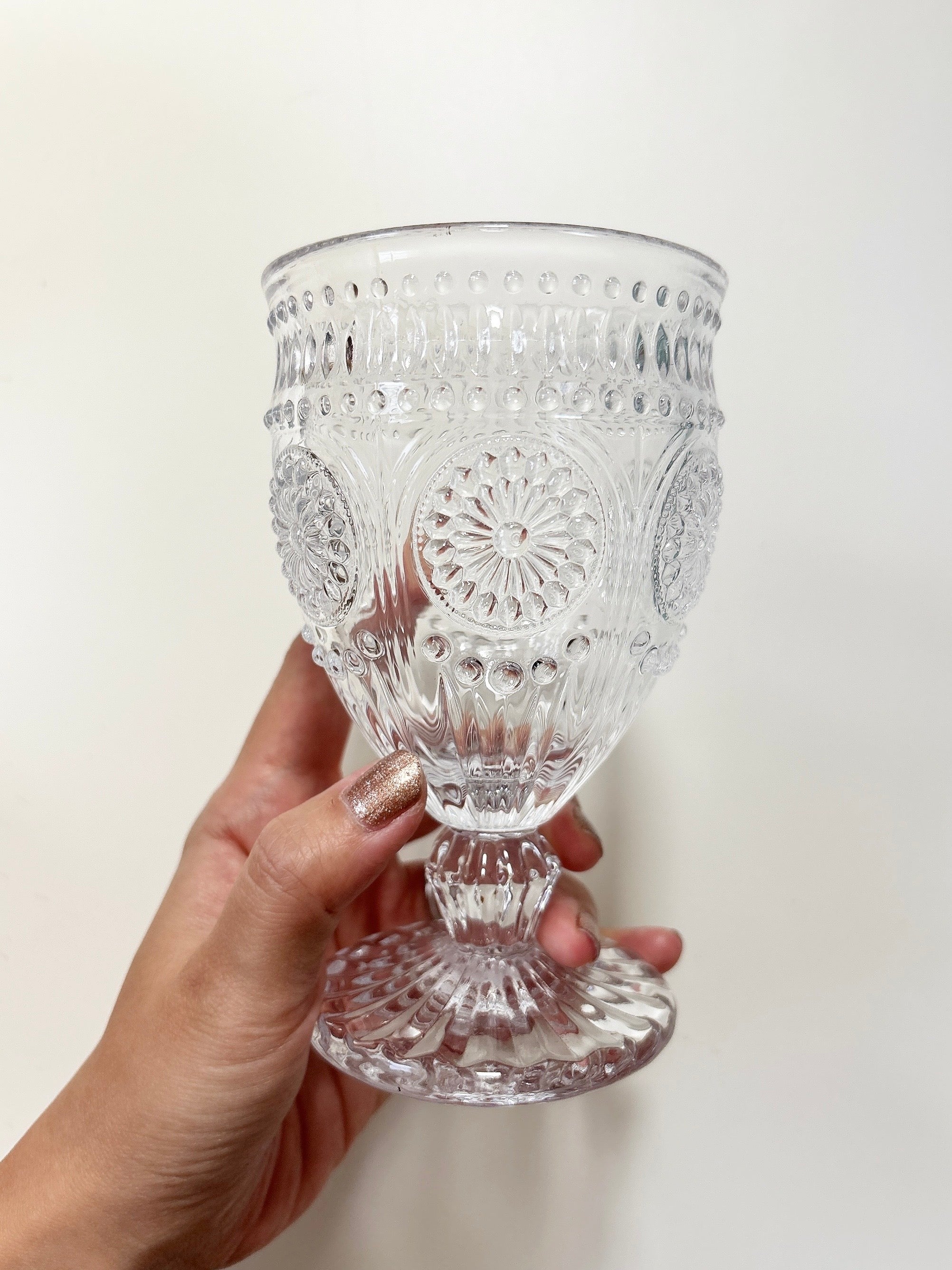DULTON marguerite clear glass