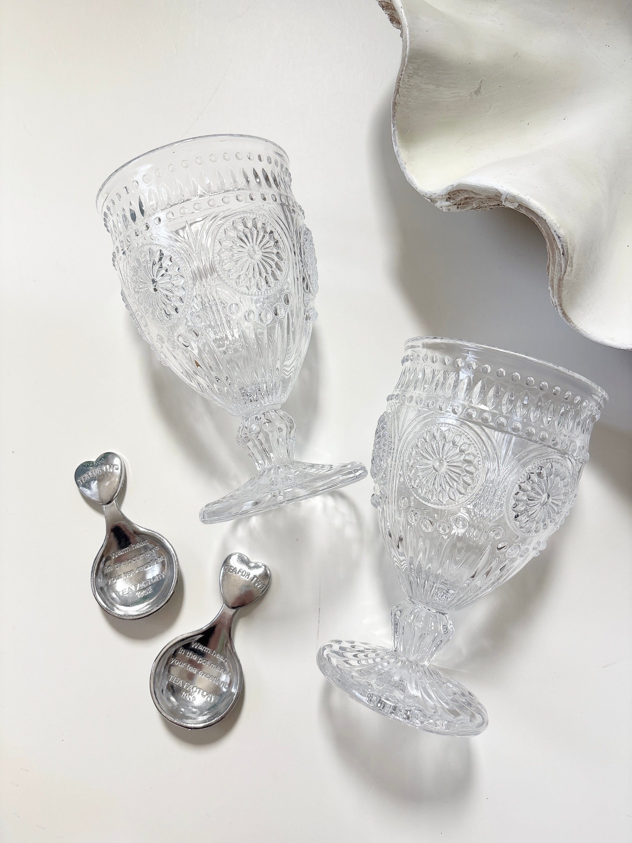 DULTON marguerite clear glass